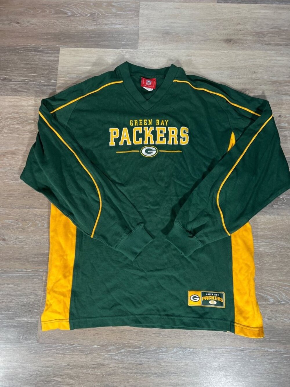 Vintage Green Bay Packers NFL Long Sleeve Shirt L I3